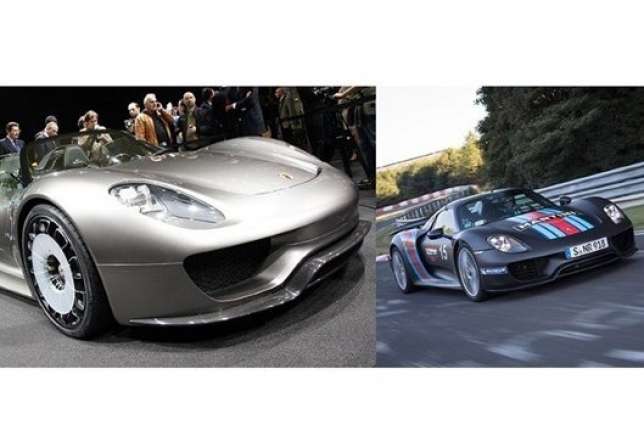 Porsche 918 Spyder Concept x Porsche 918 Spyder