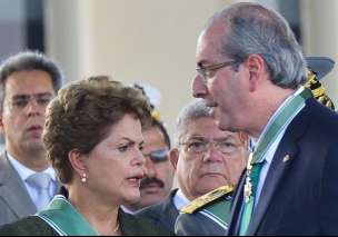 Dilma Rousseff e Eduardo Cunha
