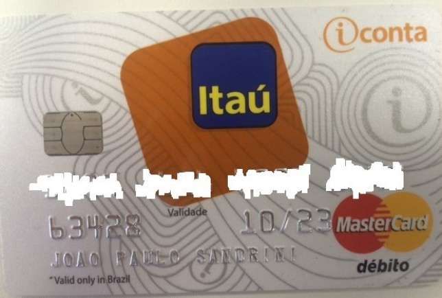 Cartão do Itaú - iConta