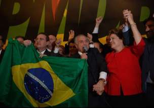 Renan Calheiros, Michel Temer e Dilma Rousseff