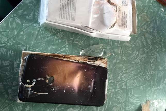 iPhone 7 explosão