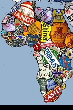 África - mapa-múndi da cerveja