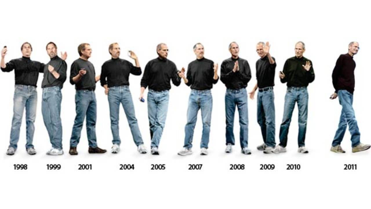 steve jobs e suas roupas iguais