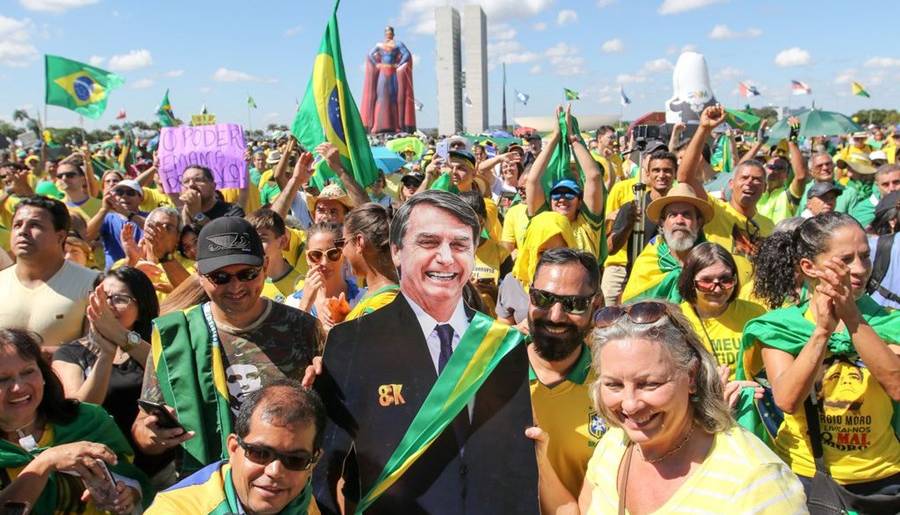 Manifestação pró-Bolsonaro Brasília