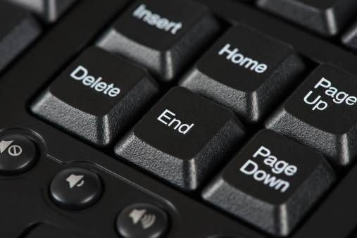 End keyboard key