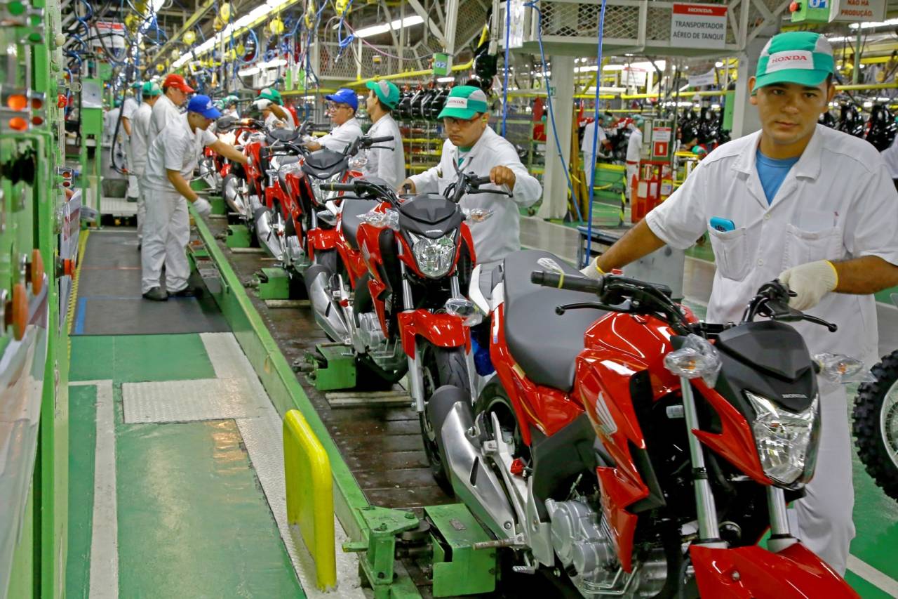 Fábrica de motos da Honda em Manaus