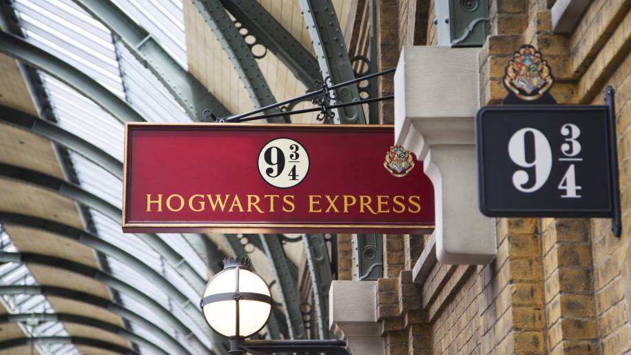 Placa 9 3/4 do Hogwarts Express