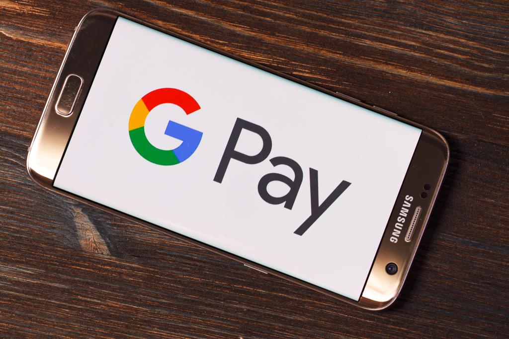 Aplicativo Google Pay em um smartphone