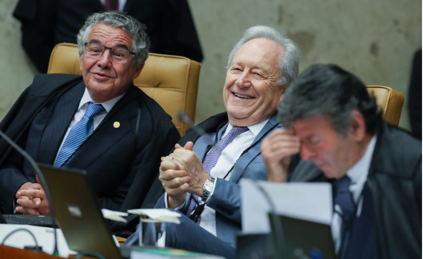 Marco Aurélio Mello, Ricardo Lewandowski e Luiz Fux (Foto: Lula Marques)