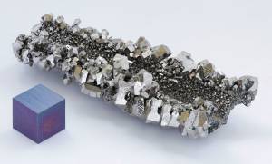 nióbio cristais cubo niobium