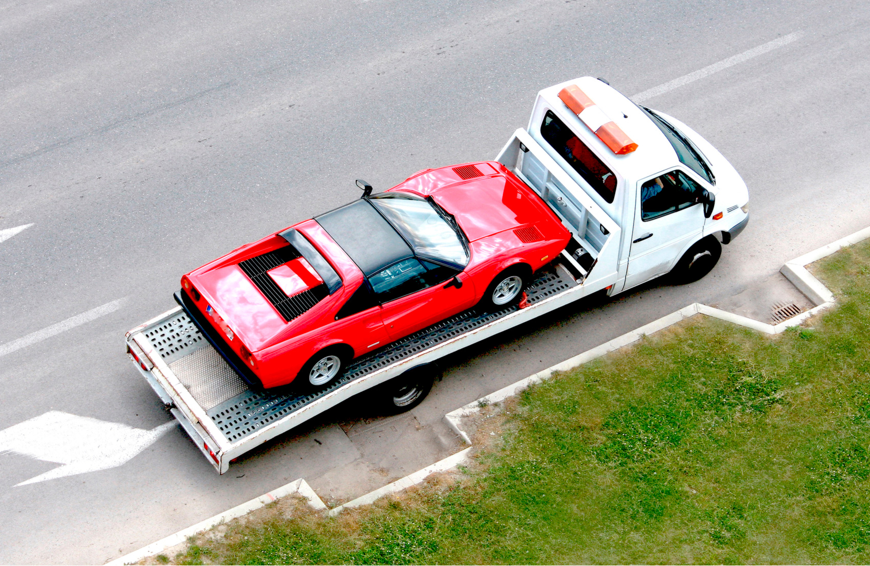ferrari quebrada carreta guincho