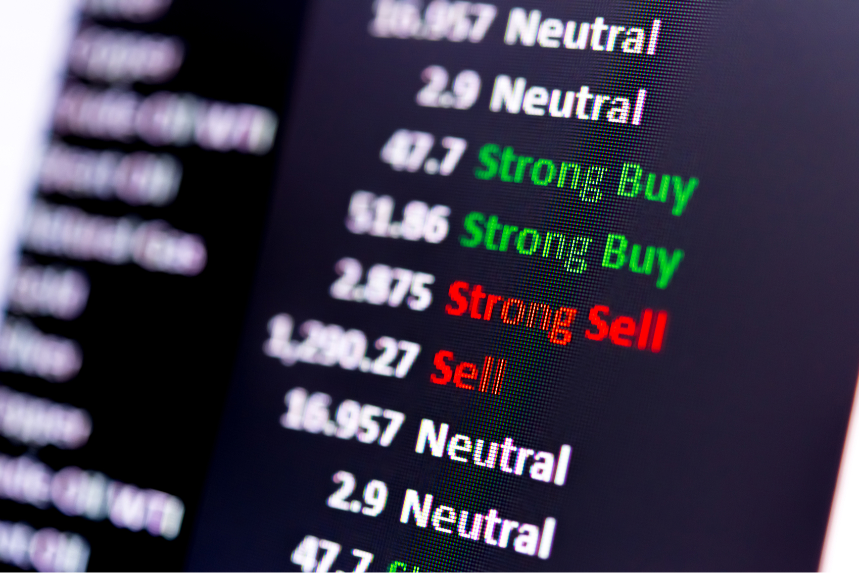 ações bolsa gráfico índice mercado opções compra venda sell buy
