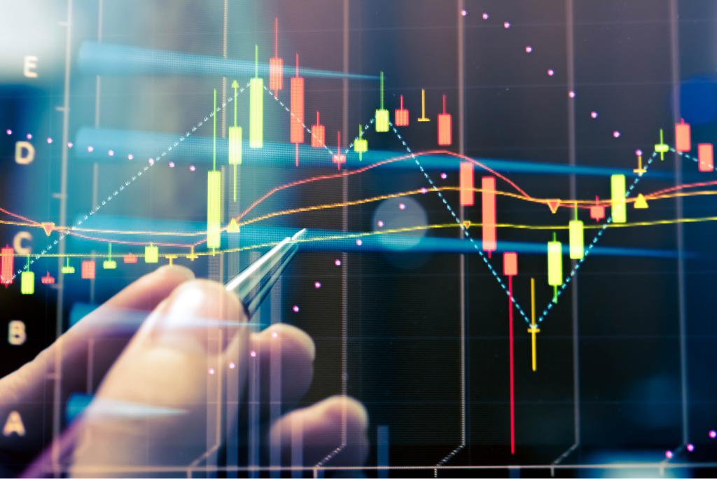 ações bolsa gráfico índice mercado