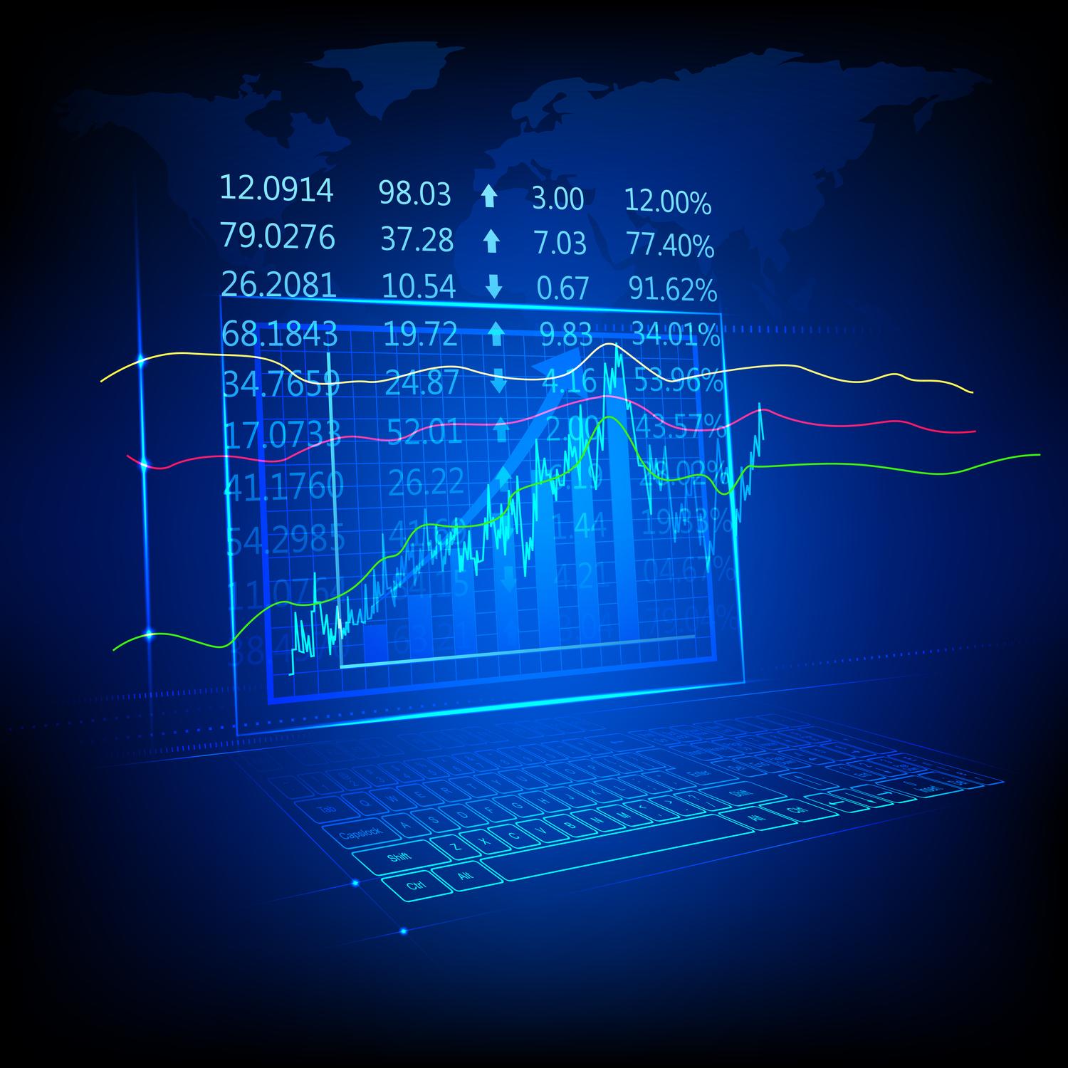 ações bolsa mercado stocks índices gráficos