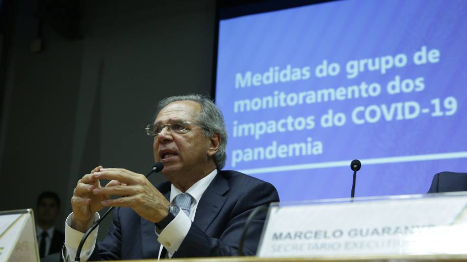 Paulo Guedes anuncia medidas para contenção de impactos da pandemia do coronavírus