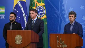 Jair Bolsonaro e Nelson Teich