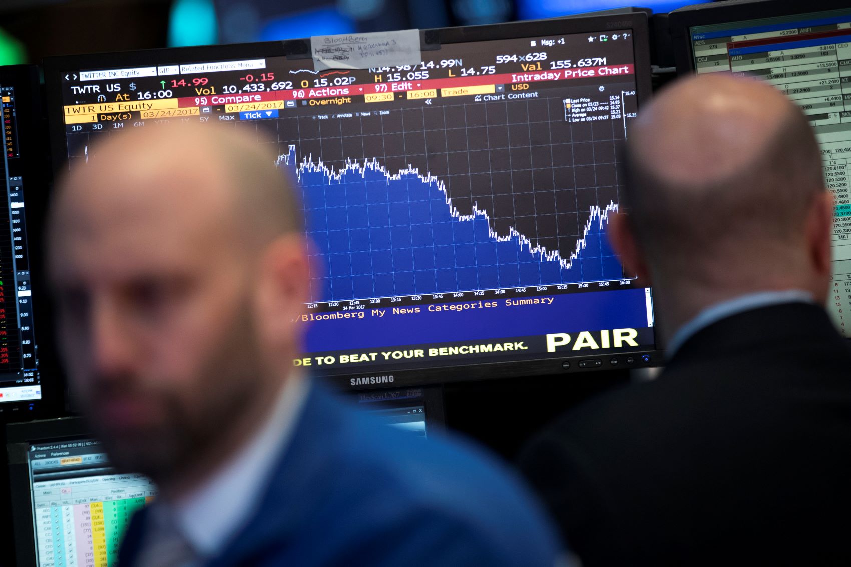 New York Stock Exchange (NYSE) stocks mercado ações índices bolsa baixa queda