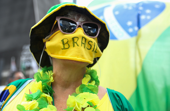 Manifestação de apoio a Bolsonaro - coronavírus (Foto: Alexandre Schneider/Getty Images)