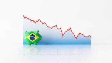 brasil gráfico economia porquinho baixa queda recessão