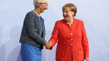 Christine Lagarde e Angela Merkel