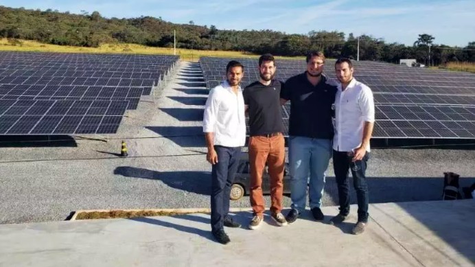 Danilo Santos e Vitor Vellasco, sócios da Vellas Energia, geradores da Lemon; e Rafael Vignoli e Luciano Pereira, CEO e CTO da Lemon