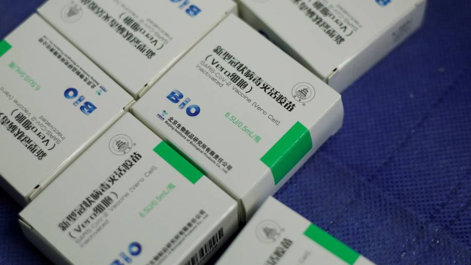 Caixas da vacina da chinesa Sinopharm contra a Covid-19 07/03/2021 REUTERS/Leonardo Fernandez Viloria