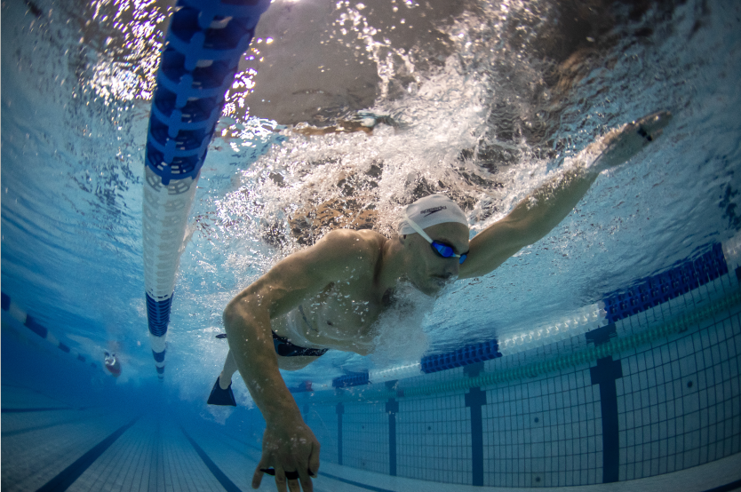 Fernando Scheffer, nadador e atleta olímpico do Time Brasil, após o treino na cidade de Sagamihara, Tóquio (Jonne Roriz/COB)
