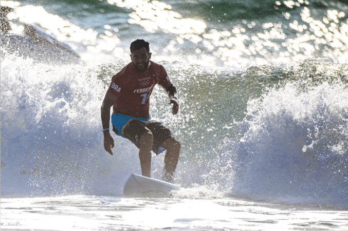Jogos Olímpicos Tóquio 2020: Ítalo Ferreira surfa em Tsurigasaki Surfing Beach (Miriam Jeske/COB)