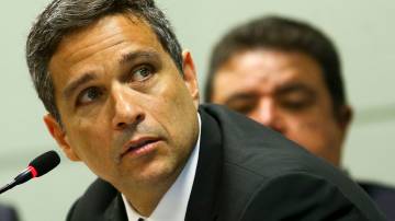 O presidente do Banco Central, Roberto Campos Neto, participa de evento promovido pela Organização das Cooperativas Brasileiras (OCB), na Casa do Cooperativismo, em Brasília.