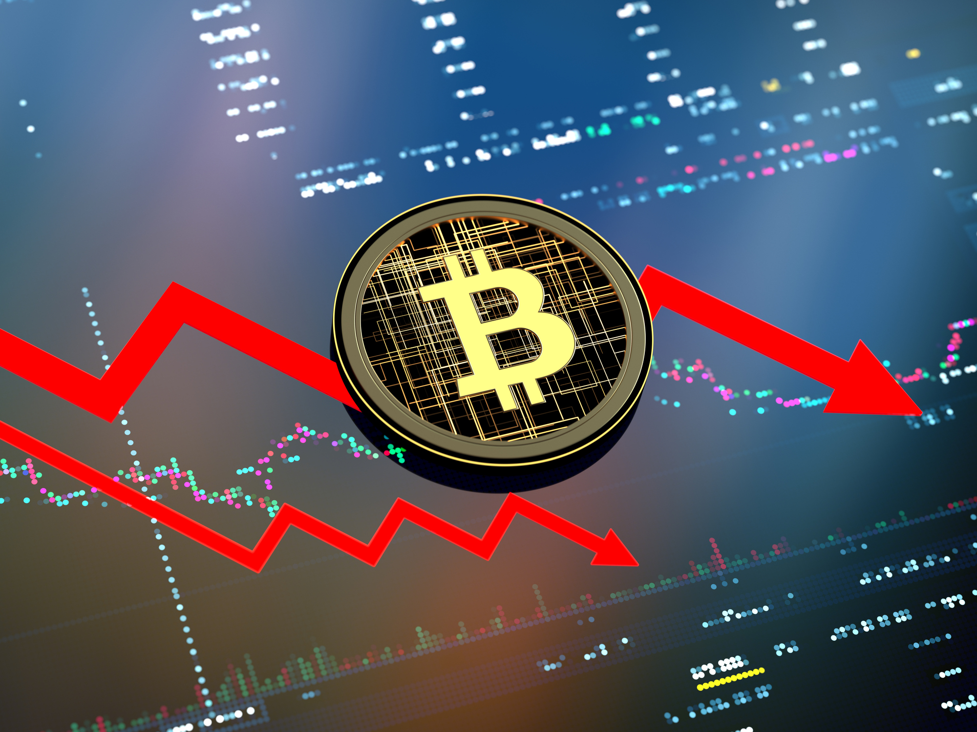 Bitcoin acelera perdas e coloca nível de US$ 20 mil em risco na véspera do Fomc; Ethereum e Solana recuam 7%