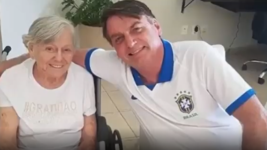 Olinda Bonturi Bolsonaro, mãe do presidente Jair Bolsonaro, morre aos 94 anos (Reprodução/Instagram)