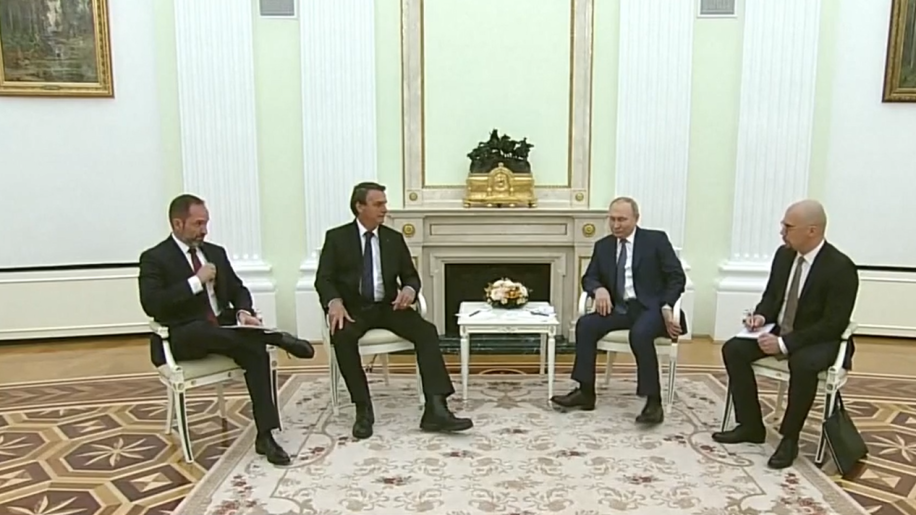 Bolsonaro encontra Putin em Moscou (Reprodução)