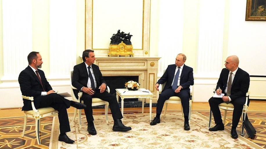 Bolsonaro encontra Putin em Moscou (Kremlin/Divulgação)