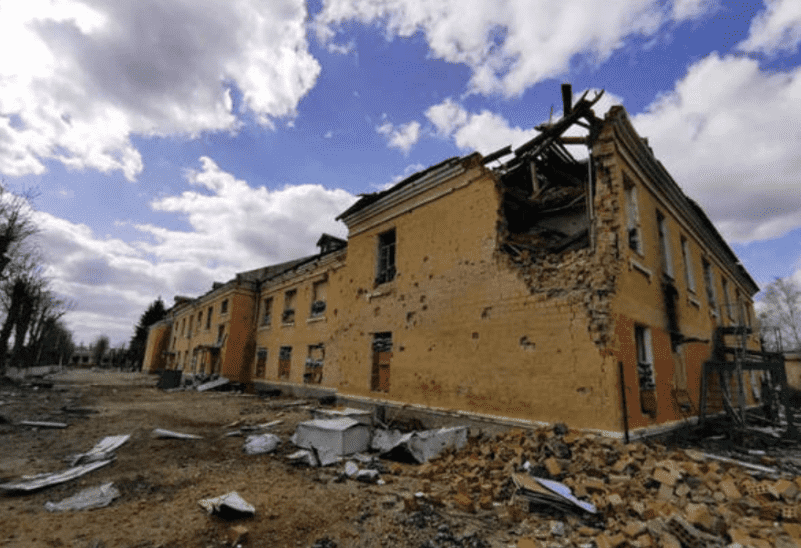Aeroporto de Gostomel, na Ucrânia, foi destruído pela Rússia (Foto: ANSA)