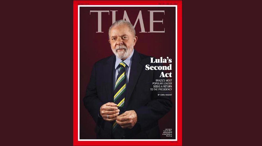 Lula estampa capa da TIME: 'o líder mais popular do Brasil busca um retorno  à Presidência' - InfoMoney