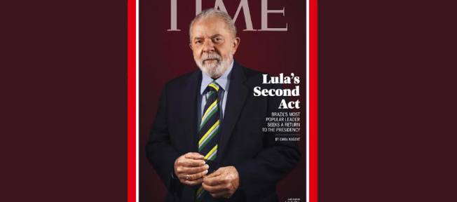 Lula na capa da TIME de maio de 2022