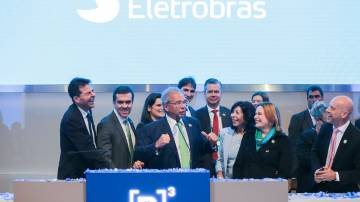 Paulo Guedes no ato de Capitalização da Eletrobras na Bolsa de Valores (B3)