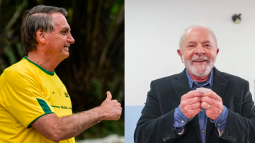 Jair Bolsonaro (PL) e Luiz Inácio Lula da Silva (PT) votam no primeiro turno (Reprodução)