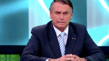 Jair Bolsonaro (PL) em sabatina do pool de imprensa formado por SBT, Terra, CNN Brasil, Veja, Estadão/Eldorado e Nova Brasil (Reprodução/YouTube CNN Brasil)