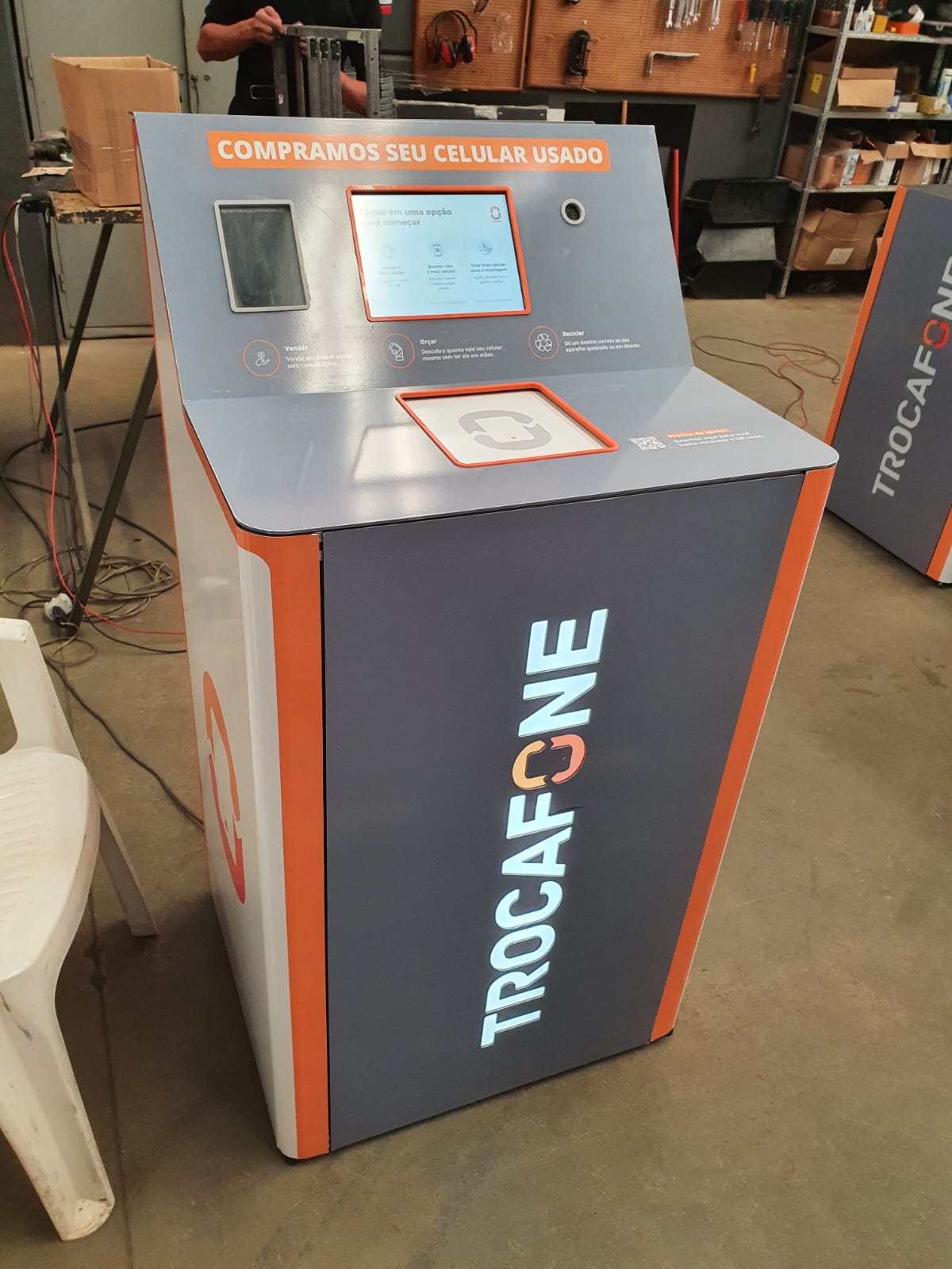 Equipamento da Trocafone para venda de celulares usados (Divulgação)