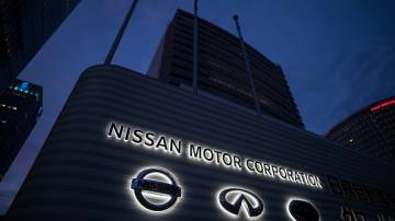 Sede da Nissan Motor Co. é vista à noite em Yokohama, Japão, em 27 de maio de 2020. A Nissan e a Renault apresentaram um plano de negócios de médio prazo revisado hoje. (Foto de Tomohiro Ohsumi/Getty Images)