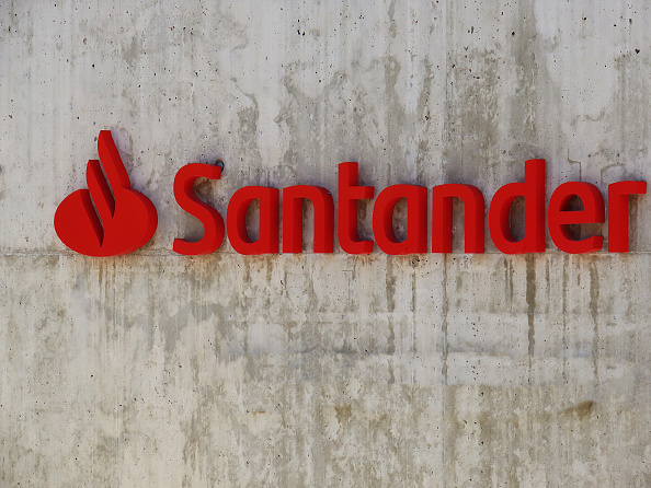 MADRID, SPAIN - NOVEMBER 2021: Santander headquarters on November 3, 2022 in Madrid, Spain.  (Photo by Christina Arias/Cover/Getty Images)