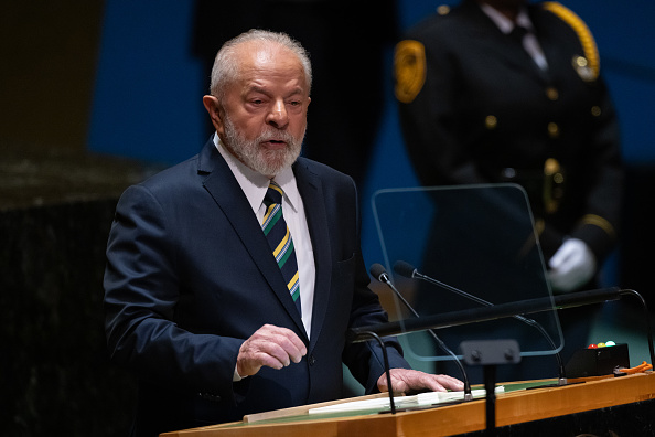 Presidente Lula discursa na abertura da Assembleia Geral da ONU em Nova York (Adam Gray/Getty Images)