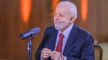 Presidente da República, Luiz Inácio Lula da Silva, durante o videocast "Conversa com o Presidente" (Ricardo Stuckert/PR)
