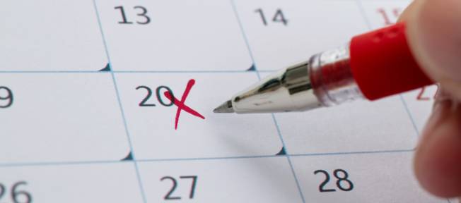 Foto de stock de Calendário número 20 com forma cruzada