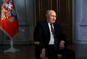 Putin concede entrevista em Moscou 12/3/2024 Sputnik/Gavriil Grigorov/Pool via REUTERS