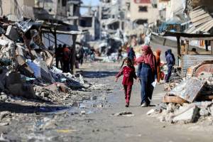Destruição em Gaza durante ofensiva de Israel 20/3/2024 REUTERS/Dawoud Abu Alkas