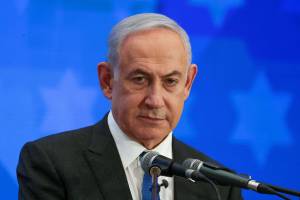 Benjamin Netanyahu em Jerusalém 18/2/2024 REUTERS/Ronen Zvulun