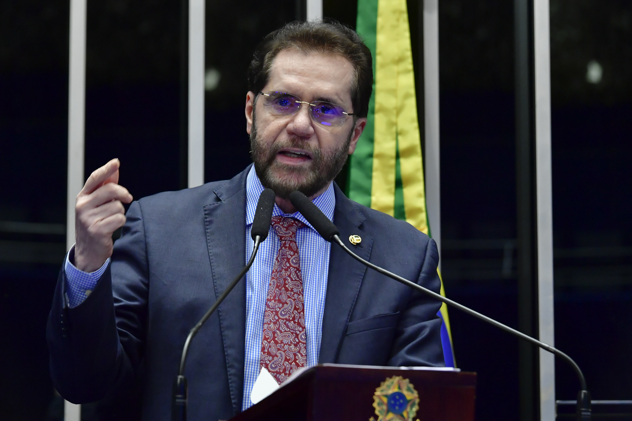 Senador Plínio Valério (PSDB-AM) é relator da PEC da autonomia financeira do Banco Central (Foto: Waldemir Barreto/Agência Senado)