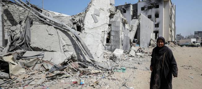 Região do Hospital Al Shifa em Gaza 2/4/2024 REUTERS/Dawoud Abu Alkas